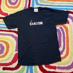 Vintage 1993 Eracism Stop the Hate Front and Back Graphic